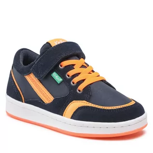 Buty dla chłopców - Sneakersy KICKERS - Bisckuit 858804-30 S Marine/Orange 103 - grafika 1