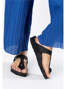 BAYTON Skórzane japonki "Mercure" w kolorze czarnym - Klapki i japonki damskie - miniaturka - grafika 1