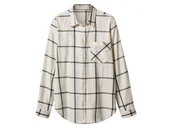 Koszule damskie - esmara® Koszula flanelowa damska z bawełny (Beżowy, XS (32/34)) - miniaturka - grafika 1