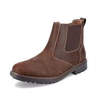 Botki damskie - Rieker męskie buty F4662, Mr. Chelsea Botki, Braun Brown 22, 44 EU - miniaturka - grafika 1