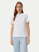 Koszulki i topy damskie - Calvin Klein T-Shirt K20K208294 Biały Regular Fit - miniaturka - grafika 1