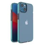 Etui i futerały do telefonów - Spring Case etui iPhone 14 silikonowy pokrowiec z ramką jasnoniebieskie - miniaturka - grafika 1