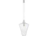 Lampy sufitowe - Nowodvorski LAMPA WISZĄCA WAVE L styl designerski biały stal lakierowana 8855 - miniaturka - grafika 1