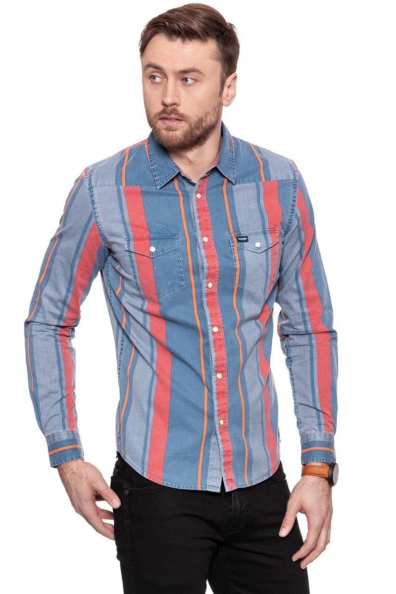 Wrangler, Koszula męska, Western Shirt True Blue W5965Mz43, rozmiar S