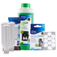 Akcesoria i części do ekspresów do kawy - Zestaw Krups - Filtr AL-TES46 3szt, Odkamieniacz Aqualogis Verde 500ml, Tabletki Czyszczące Aqualogis Cleaneo 10 szt. - miniaturka - grafika 1