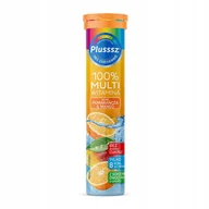 Witaminy i minerały - Suplement diety, PLUSSSZ 100% Multiwitamina Pomarańcza Mango 20szt - miniaturka - grafika 1
