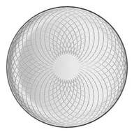 Tace i patery - Talerz obiadowy patera szklana Elina 30 cm wzór rozeta romby Trend Glass - miniaturka - grafika 1