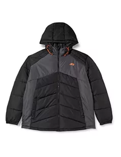 JACK&JONES PLUS Męska kurtka pikowana JCOBLOCK Puffer PS, czarna, 3XL - Kurtki męskie - miniaturka - grafika 1