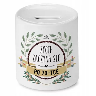 Skarbonka na Urodziny 70 70te 70-te na Prezent z Nadrukiem ze Zdjęciem - Skarbonki - miniaturka - grafika 1