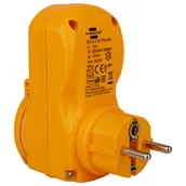 Przedłużacze i rozgałęźniki - Brennenstuhl Adapter Brennenstuhl Personenschutz IP54 BDI-A 2 30 1290660 1290660 - miniaturka - grafika 1