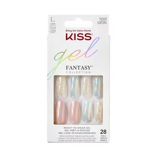 KISS Sztuczne Paznokcie Gel Fantasy -Party`s Over (rozmiar L) 1op.(28szt) - Sztuczne paznokcie i akcesoria - miniaturka - grafika 2
