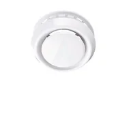 Rury i kanały wentylacyjne - Anemostat z kołnierzem 100 mm biały abs - miniaturka - grafika 1