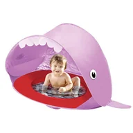 Namioty i tipi dla dzieci - Namiot plażowy z basenem dla dzieci parawan różowy / HABARRI - miniaturka - grafika 1