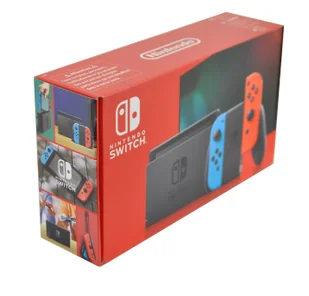 KONSOLA NINTENDO BLUE  &amp; RED SWICH JOY-CON - uszkodzone opakowanie zewnętrzne / WYSYŁKA GRATIS /  / TEL. 500 005 235 - Konsole Nintendo - miniaturka - grafika 4