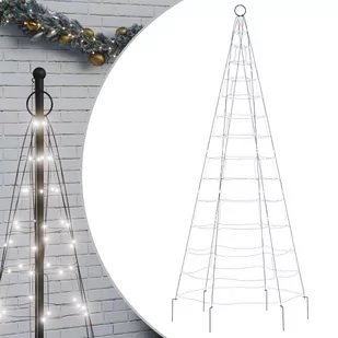 Choinka z lampek, na maszt, 200 zimnych białych LED, 180 cm Lumarko! - Oświetlenie świąteczne Choinka z lampek, na maszt, 200 zimnych białych LED, 180 cm Lumarko! - Oświetlenie świąteczne - miniaturka - grafika 3