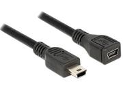 Kable komputerowe i do monitorów - Delock 82667 kabel USB 1 m Czarny, Przedłużacz - miniaturka - grafika 1