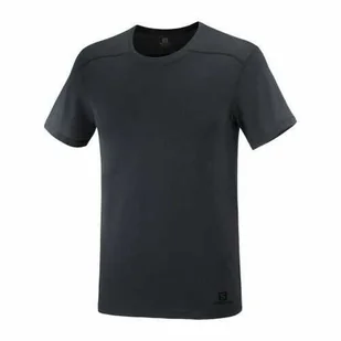 Koszulka Salomon Essential Solid Black - Koszulki sportowe damskie - miniaturka - grafika 1