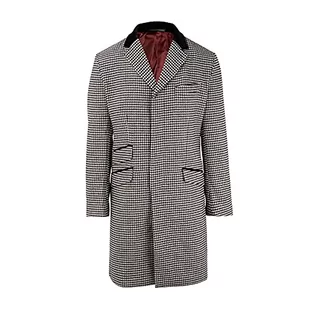 Merc of London Thornhill męski płaszcz puchowy, czarny/biały, S - Płaszcze męskie - miniaturka - grafika 1
