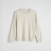 Swetry męskie - Reserved - Bawełniany sweter - Beżowy - miniaturka - grafika 1
