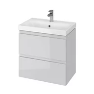 Szafki łazienkowe - Cersanit Zestaw Moduo Slim 60 szafka z umywalką szary - miniaturka - grafika 1