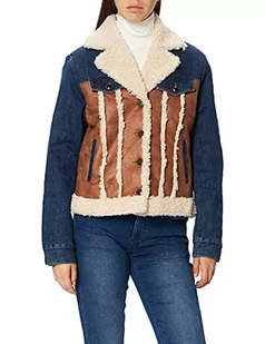 Desigual Damska kurtka jeansowa Chaq_Daniela, Brązowy, 42 - Kurtki damskie - miniaturka - grafika 1