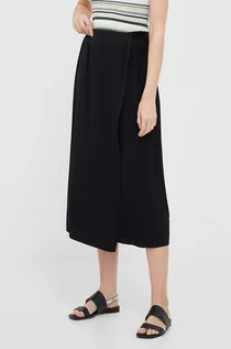 Spódnice - Calvin Klein spódnica kolor czarny midi prosta - grafika 1