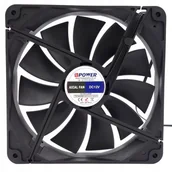 Wentylatory komputerowe - WENTYLATOR KOMPUTEROWY PC 140x140 mm Wiatrak CICHY 140mmx25mm 12V - miniaturka - grafika 1