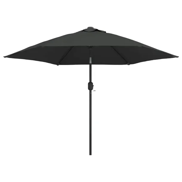 Parasol ogrodowy z oświetleniem LED, antracytowy, 300 x 225 cm