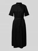 Sukienki - Sukienka casualowa taliowana z wiązanym paskiem model ‘PIA’ - miniaturka - grafika 1