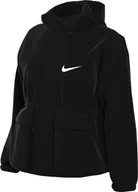 Kurtki damskie - Nike Kurtka damska Sportswear Trend Woven Jkt, Black/White, FN3669-010, L - miniaturka - grafika 1