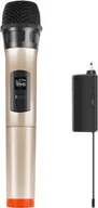 Mikrofony komputerowe - Mikrofon Puluz Bezprzewodowy mikrofon dynamiczny UHF PULUZ PU628J 3.5mm złoty - miniaturka - grafika 1