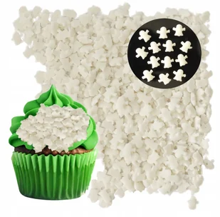 Posypka cukrowa halloween duch ozdoby na tort dekoracje duszek 50g - Dodatki do ciast w proszku - miniaturka - grafika 1