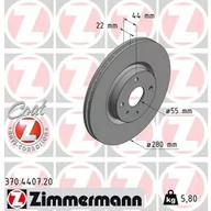 Tarcze hamulcowe - Tarcza hamulcowa ZIMMERMANN 370.4407.20 - miniaturka - grafika 1