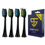 Końcówki do szczoteczek elektrycznych - Końcówki do szczoteczki Smilesonic GO UP EX Czarne - miniaturka - grafika 1