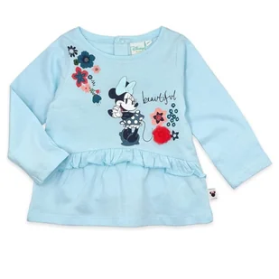 Koszulka dziewczęca Disney Minnie Mouse bawełniana niebieska-68 - Koszulki dla dziewczynek - miniaturka - grafika 1