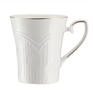Kubek Porcelanowy 250 Ml Mobi Ze Złotem Villa Italia - Kubki - miniaturka - grafika 1