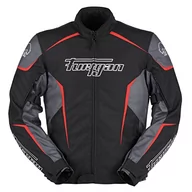 Odzież motocyklowa - Furygan Kurtka męska Yori, Czarno-szaro-czerwony, 4XL - miniaturka - grafika 1