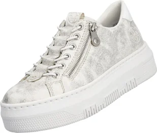 Rieker sneakersy damskie złoty/biały - Sneakersy damskie - miniaturka - grafika 1