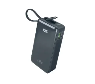 SBS TTBB10000LCDTCPD20B 10000mAh PD 20W Wbudowany kabel USB-C Niebieski - Powerbanki - miniaturka - grafika 1