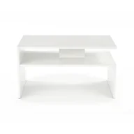 Ławy i stoliki kawowe - Ława Stolik Kawowy Z Półką Biały Sigma Halmar - miniaturka - grafika 1