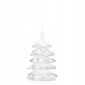 Świece - Świeca CHOINKA 15 cm kolor SREBRNY - miniaturka - grafika 1