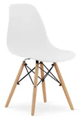 Krzesła - Białe minimalistyczne krzesło skandynawskie D0-K72 - miniaturka - grafika 1