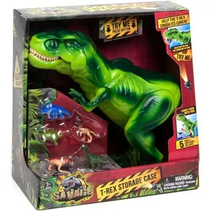 Zestaw figurek BOLEY Dinozaur T-Rex + 5 małych dinozaurów - Figurki dla dzieci - miniaturka - grafika 1