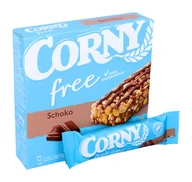 Płatki śniadaniowe i musli - Corny, baton zbożowy bez cukru, czekoladowy, 6 sztuk - miniaturka - grafika 1