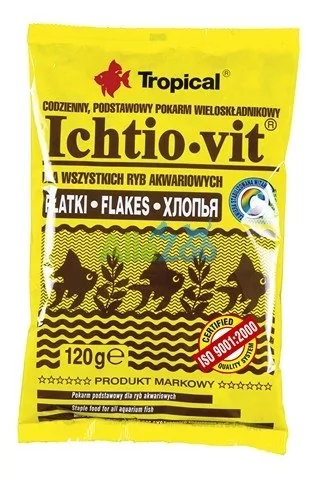 Tropical Ichtio-Vit w płatkach pokarm podstawowy w płatkach dla rybek 1000ml/120g