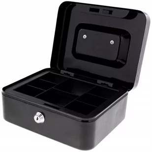 Mocna Metalowa Kasetka Na Pieniądze Klucz Sejf - Szafki na klucze - miniaturka - grafika 1