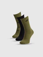 Skarpetki dla dzieci - 4F Skarpetki casual za kostkę (3-pack) chłopięce - multikolor 32-34 - miniaturka - grafika 1