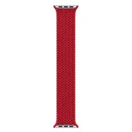 Akcesoria do smartwatchy - Oryginalny Pasek Apple Braided Solo Loop Red 41mm rozmiar 3 - miniaturka - grafika 1