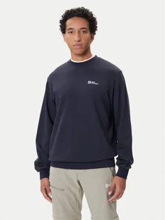 Jack Wolfskin Bluza Essential A63843 Granatowy Regular Fit - Bluzy męskie - miniaturka - grafika 1