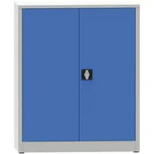 Pozostałe wyposażenie warsztatu - PARTNER B2B Warsztatowa szafa półkowa na narzędzia KOVONA JUMBO, 2 półki, spawana, 950 x 600 x 1150 mm, szara / niebieska 178650 - miniaturka - grafika 1